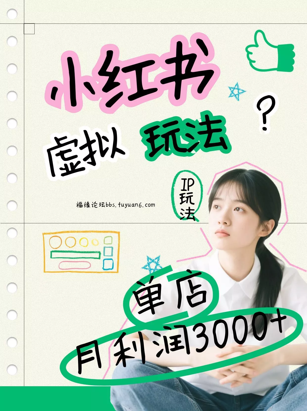 小红书虚拟玩法(铺货流和单品玩法)，单店月利润3000+，IP打法+原创商品(0违规) - 网创在线