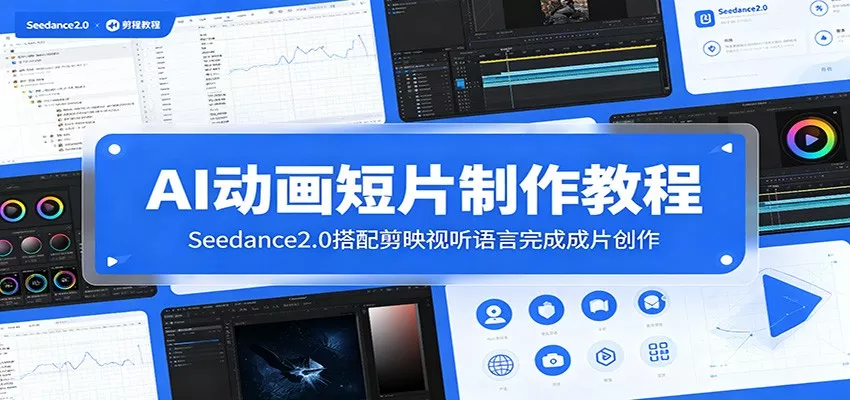 AI动画短片制作教程：Seedance2.0搭配剪映视听语言完成成片创作 - 网创在线