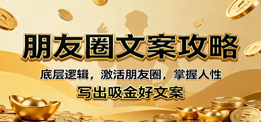 朋友圈文案攻略：底层逻辑，激活朋友圈，掌握人性，写出吸金好文案 - 网创在线