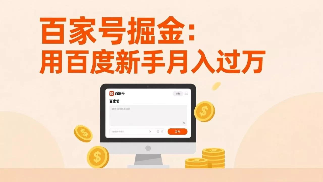百家号掘金：用百度新手月入过万，日入300，无需引流，全新手机搬砖项目 - 网创在线