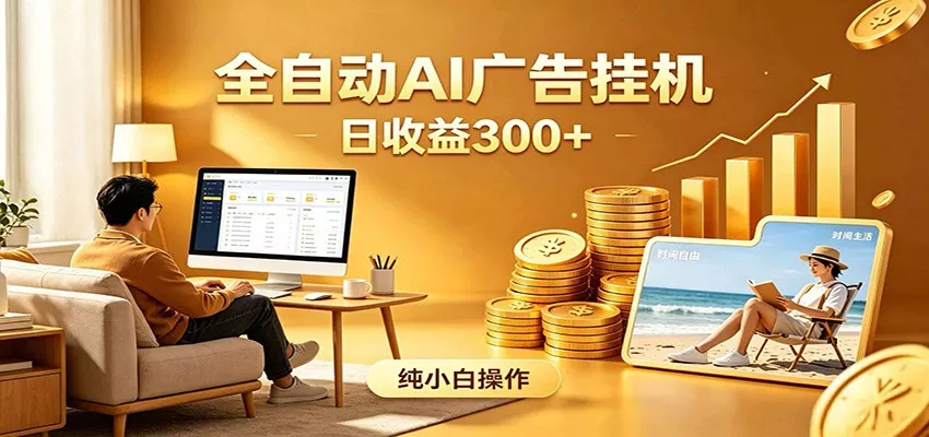 AI风口项目，全程解放双手，后台自动运行赚取收益，每天稳定收益300+ - 网创在线