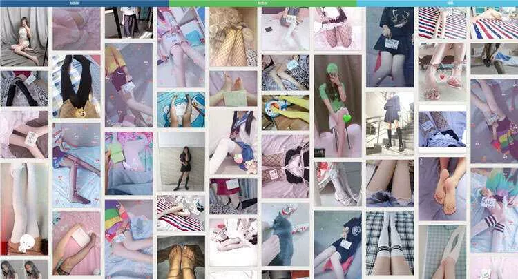 美女美腿自拍图片网HTML源码 - 网创在线