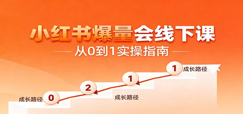 小红书爆量会线下课，聚焦小红书运营全流程，从0到1爆店实操方案 - 网创在线