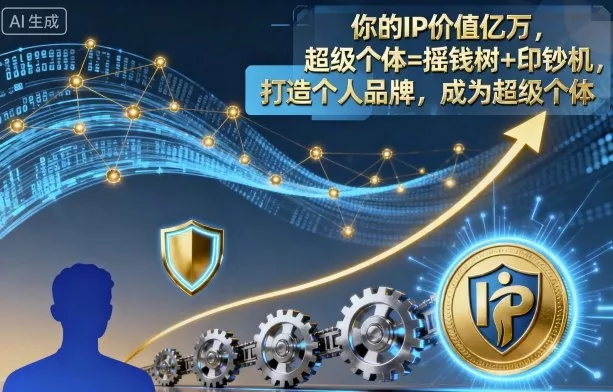 你的IP价值亿万，超级个体=摇钱树+印钞机，打造个人品牌，成为超级个体 - 网创在线