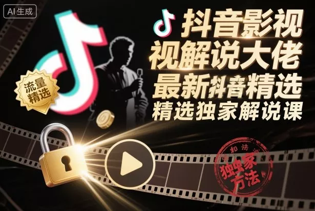 抖音影视解说大佬最新抖音进精选和独家方法,精选独家解说课(更新12月) 抖音影视解说大佬最新抖音进精选和独家方法,精选独家解说课(更新12月)
