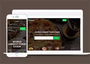 美食外卖订餐APP网页模板下载 - 网创在线