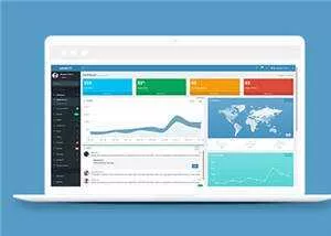 响应式简洁Bootstrap3后台源码模板下载 - 网创在线