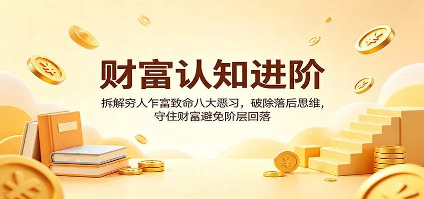 财富认知进阶:拆解穷人乍富致命八大恶习,破除落后思维,守住财富避免阶层回落 - 网创在线