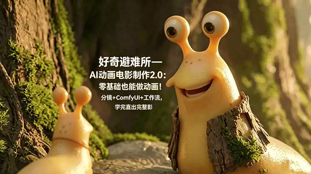 好奇避难所—AI动画电影制作2.0：零基础也能做动画！分镜+ComfyUI+工作流，学完直出完整影片 - 网创在线