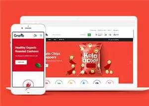 有机食品线上超市网页源码模板 - 网创在线