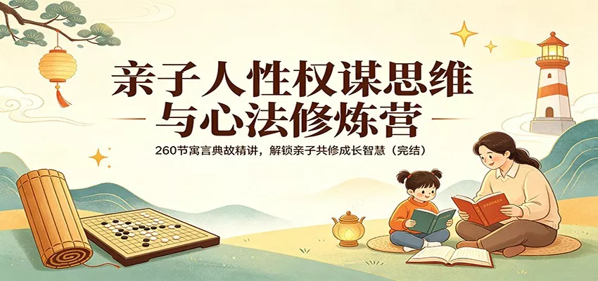 亲子人性权谋思维与心法修炼营：260节寓言典故精讲，解锁亲子共修成长智慧(完结) - 网创在线