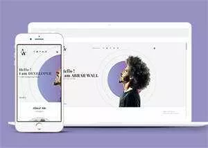 白色简洁设计师网站模板下载 - 网创在线