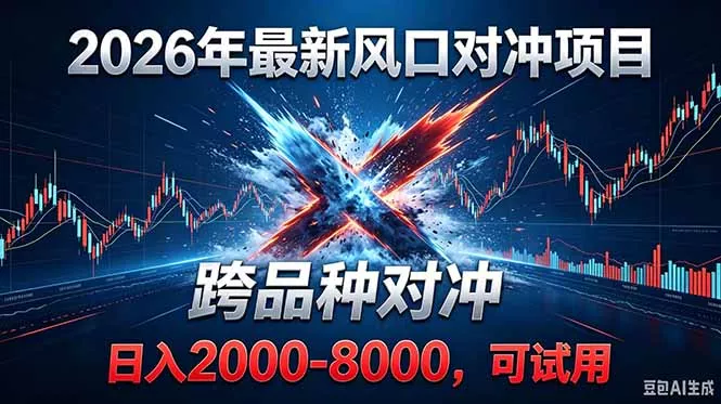 2026创业新风口！最新对冲！跨品种对冲！日收益2000-6000+ - 网创在线