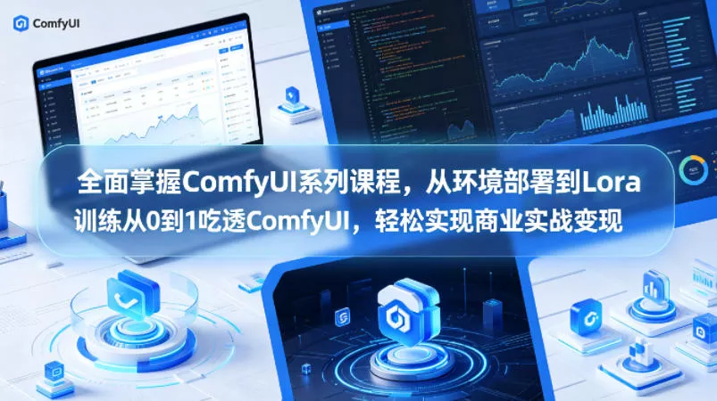 全面掌握ComfyUI系列课程，从环境部署到Lora训练从0到1吃透ComfyUI，轻松实现商业实战变现 - 网创在线