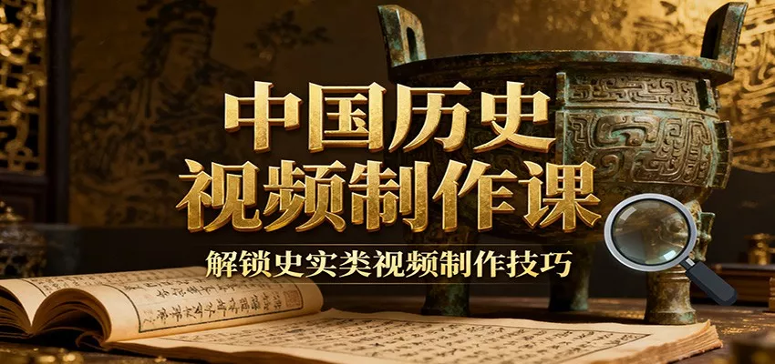 中国历史视频制作课:疆域地图集+参考文案+练习素材,解锁史实类视频制作技巧 - 网创在线