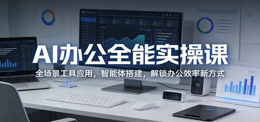 AI办公全能实操课：全场景工具应用，智能体搭建，解锁办公效率新方式 - 网创在线
