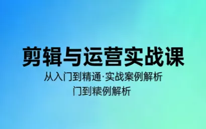 林大·剪辑与运营实战课(更新2026) - 网创在线