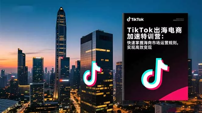 TikTok出海电商加速特训营：快速掌握海外市场运营规则，实现高效变现 - 网创在线