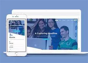 宽屏企业代理记账网站模板源码 - 网创在线