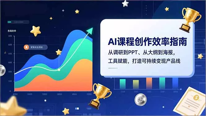 AI课程创作效率指南，从调研到PPT、从大纲到海报，工具赋能，打造可持续变现产品线 - 网创在线