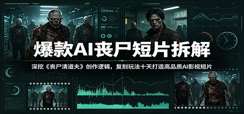 爆款AI丧尸短片拆解:深挖《丧尸清道夫》创作逻辑,复刻玩法快速打造高品质AI影视短片 - 网创在线