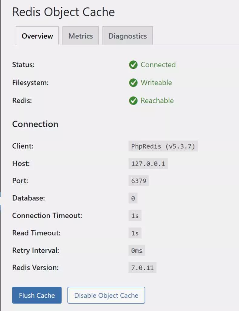 图片[4] - wordpress加速缓存插件Redis Object CacheV2.4.4 - 网创在线