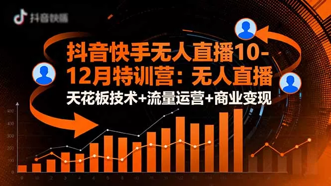 抖音快手无人直播10-12月特训营：无人直播天花板技术+流量运营+商业变现 - 网创在线