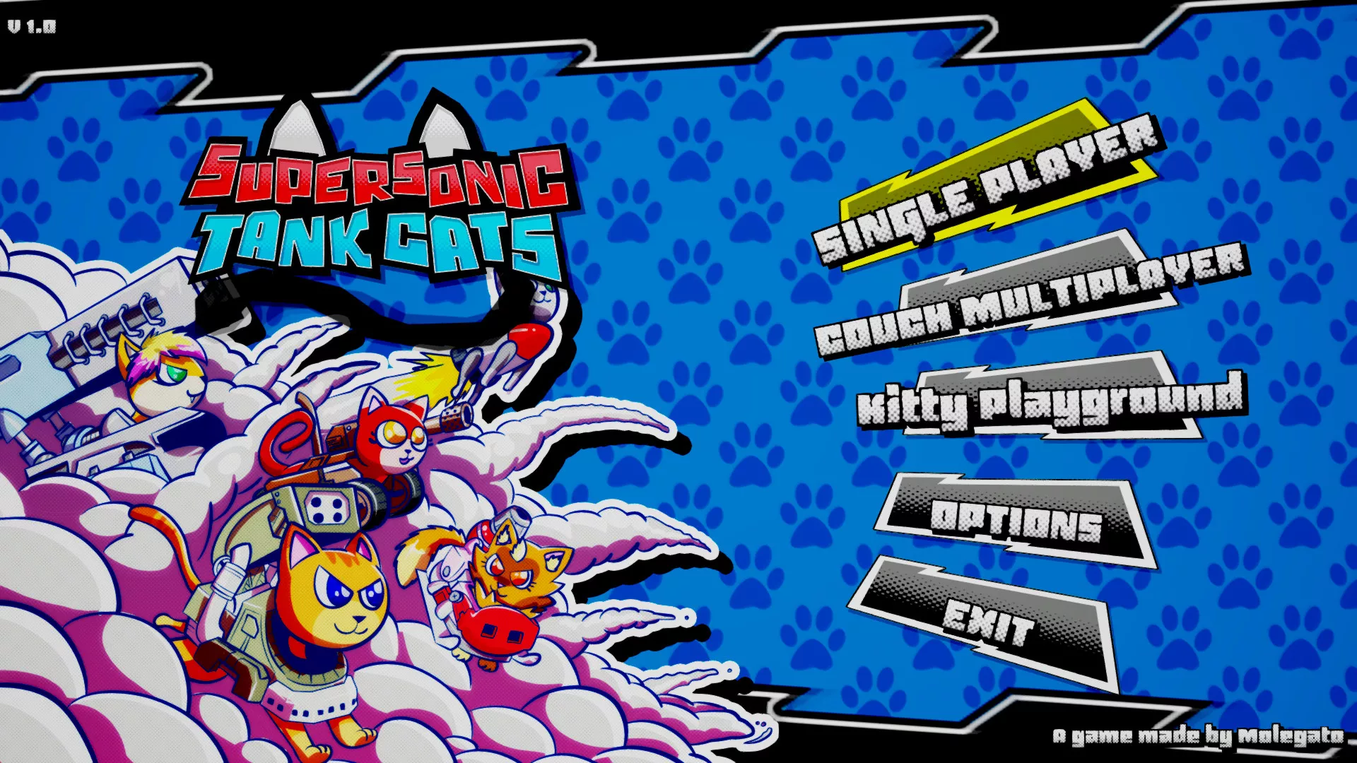 《超音速坦克猫 Supersonic Tank Cats》Switch英文版NSP下载 - 网创在线