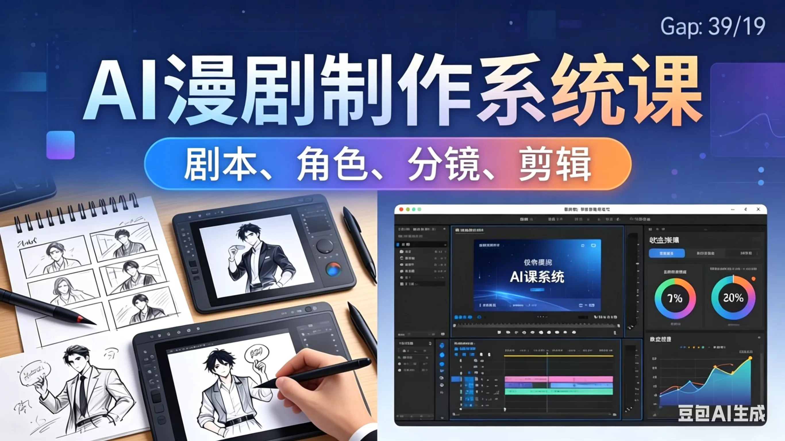 AI漫剧制作系统课：0基础从0到1学会AI制作，掌握剧本、角色、分镜、剪辑全套技能，轻松做号变现 - 网创在线