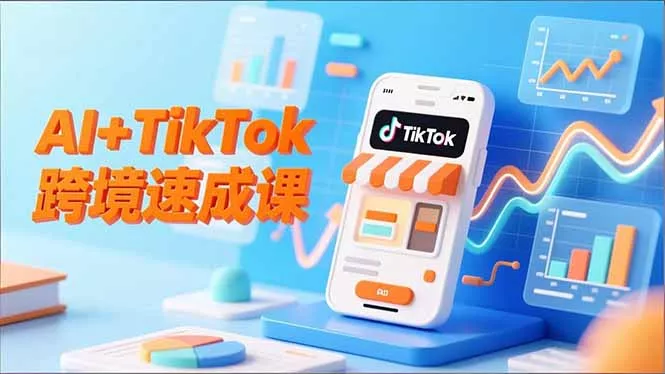 AI+TikTok跨境速成课，智能翻译、店铺定位、流程拆解，7天高效上线运营 - 网创在线