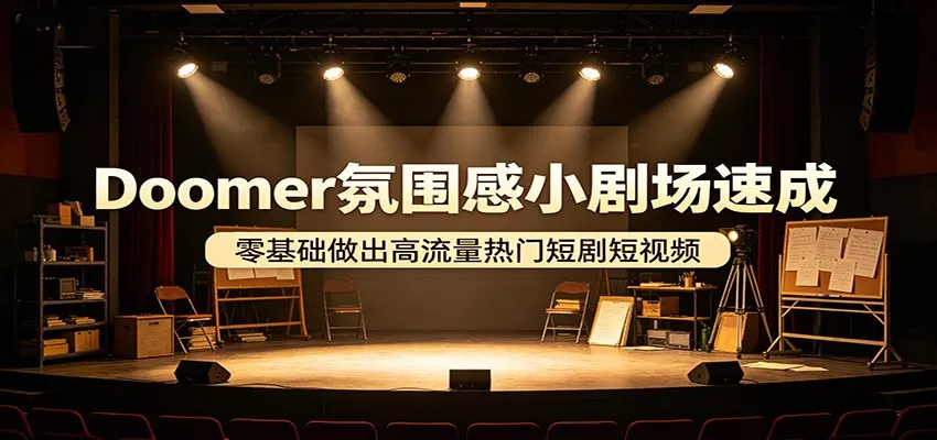 Doomer氛围感小剧场速成，零基础做出高流量热门短剧短视频 - 网创在线