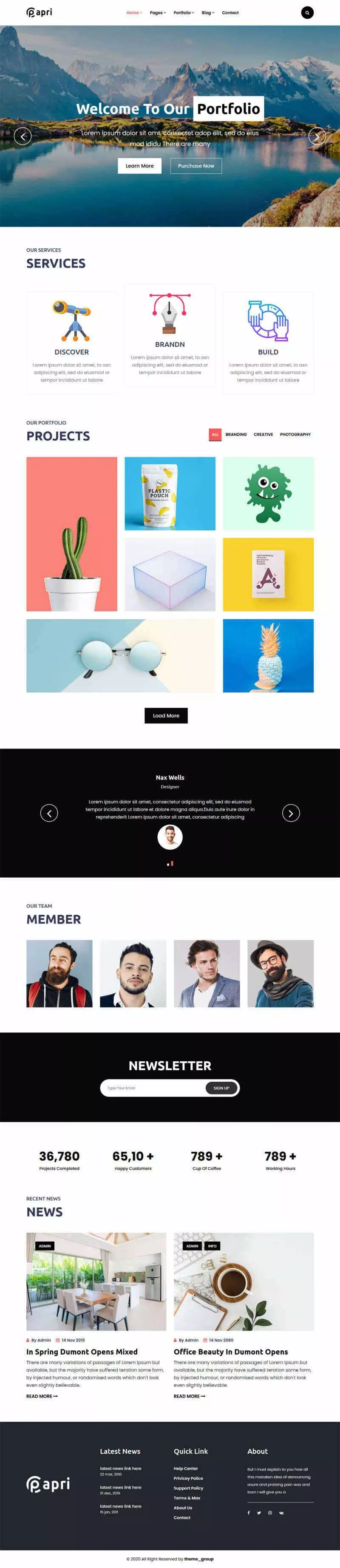 bootstrap多功能的企业介绍展示html5模板 - 网创在线