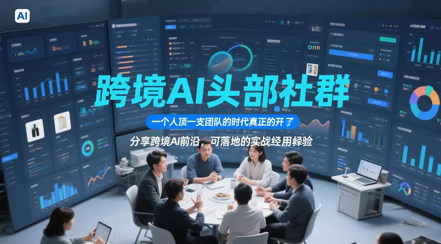 跨境AI头部社群，一个人顶一支团队的时代真正的开始了，分享跨境AI前沿，可落地的实战经验(更新6月29日) - 网创在线
