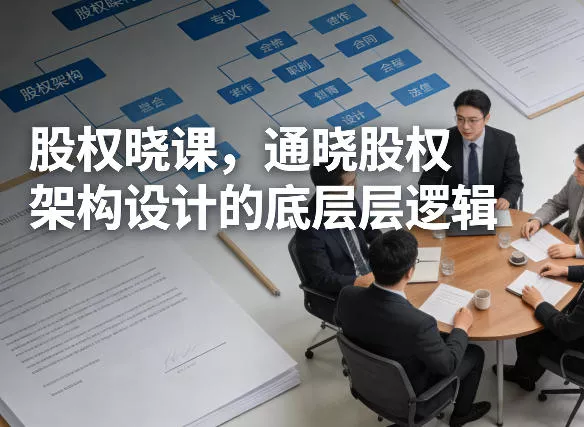 股权晓课，通晓股权架构设计的底层逻辑 - 网创在线