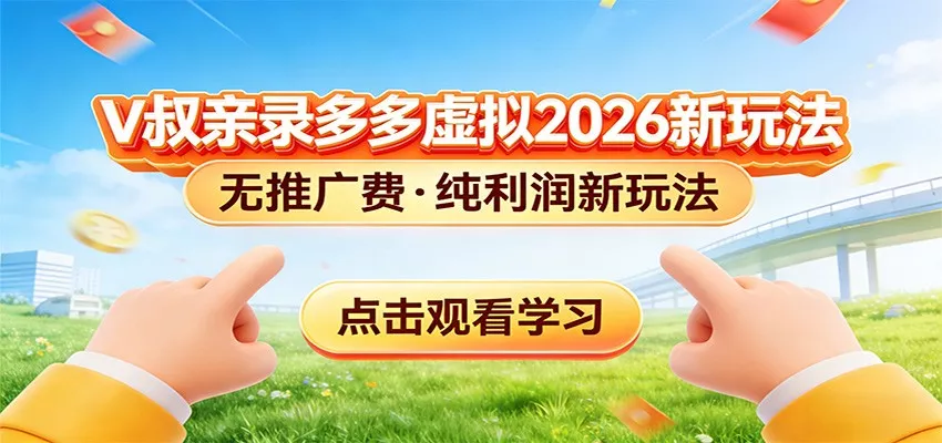 拼多多虚拟电商新玩法，0推广费0成本启动，专为新手打造 - 网创在线