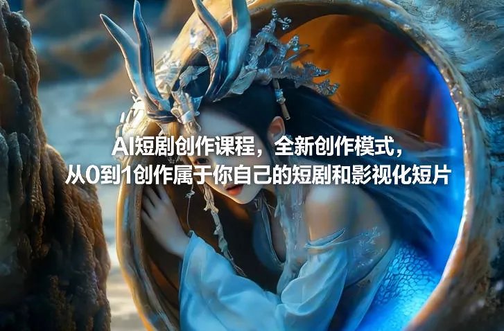 AI短剧创作课程，全新创作模式，从0到1创作属于你自己的短剧和影视化短片 - 网创在线