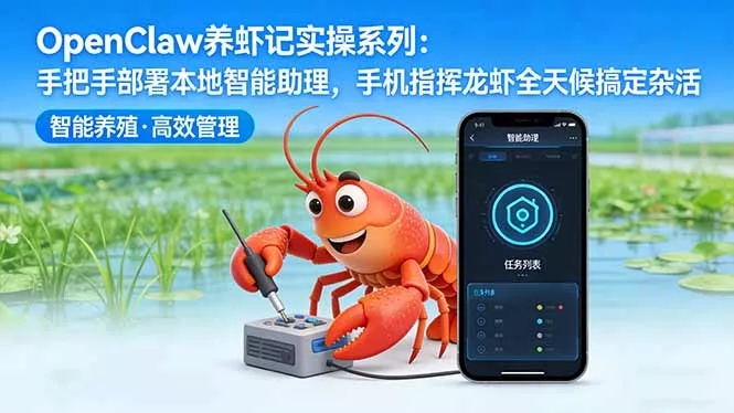 OpenClaw养虾记实操系列：手把手部署本地智能助理，手机指挥龙虾全天候搞定杂活 - 网创在线