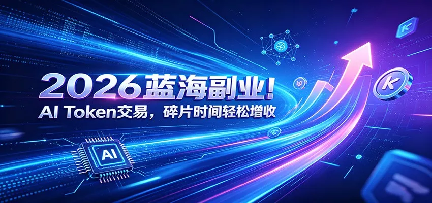 2026蓝海副业！AI Token交易，碎片时间轻松增收 - 网创在线