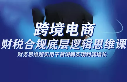 跨境电商财稅合规底层逻辑思维课 - 网创在线