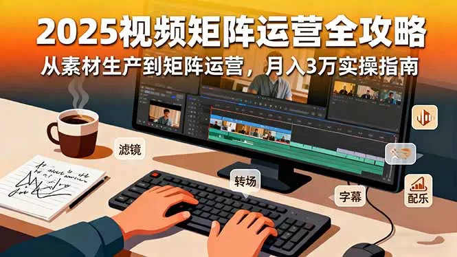 2025短视频矩阵运营全攻略：从素材生产到矩阵运营，月入3万实操指南 - 网创在线