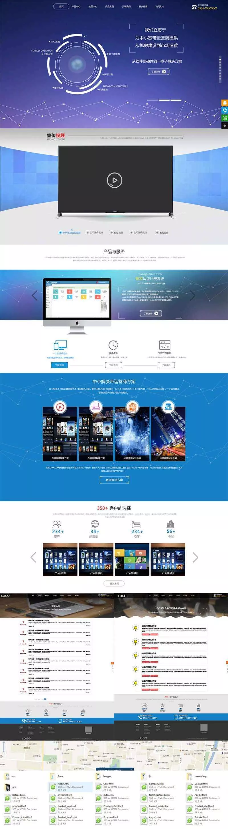 软件开发智能科技公司网站html模板 - 网创在线