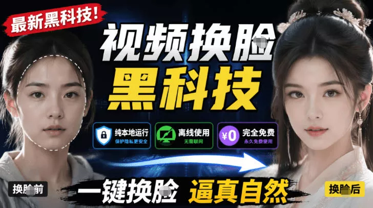 AI人工智能如此夸张？一键视频换Lian黑科技，纯本地离线运行，本地视频换Lian娱乐工具，AI FaceSwap - 网创在线