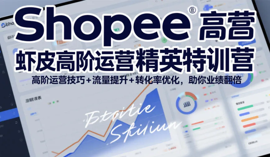 Shopee虾皮高阶运营精英特训营,高阶运营技巧+流量提升+转化率优化,助你业绩翻倍(更新26年7月) - 网创在线
