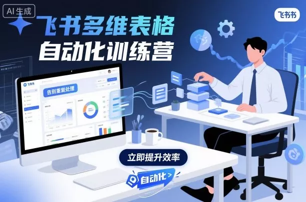 飞书多维表格自动化训练营，手把手教你告别重复处理，用多维表格开启高效办公新模式 - 网创在线