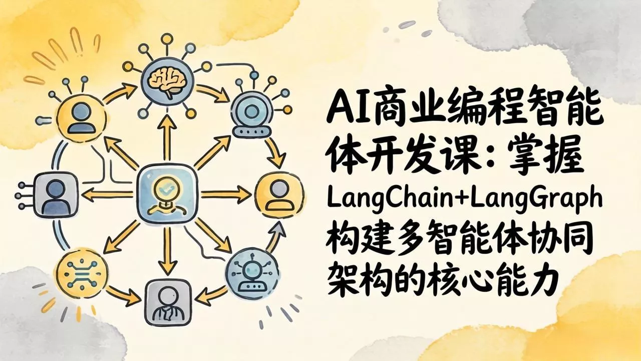AI商业编程智能体开发课:掌握LangChain+LangGraph构建多智能体协同架构的核心能力 AI商业编程智能体开发课:掌握LangChain+LangGraph构建多智能体协同架构的核心能力