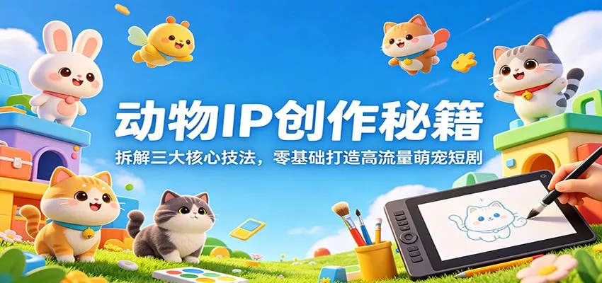 动物IP创作秘籍：拆解三大核心技法，零基础打造高流量萌宠短剧 - 网创在线