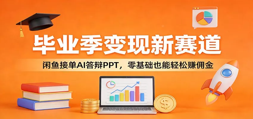 毕业季变现新赛道：闲鱼接单AI答辩PPT，零基础也能轻松赚佣金 - 网创在线