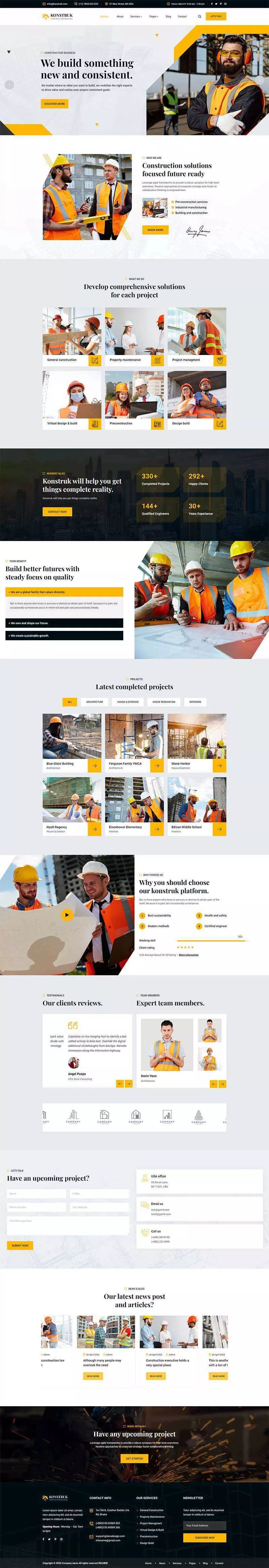 城市开发运营建筑公司网站html模板 - 网创在线
