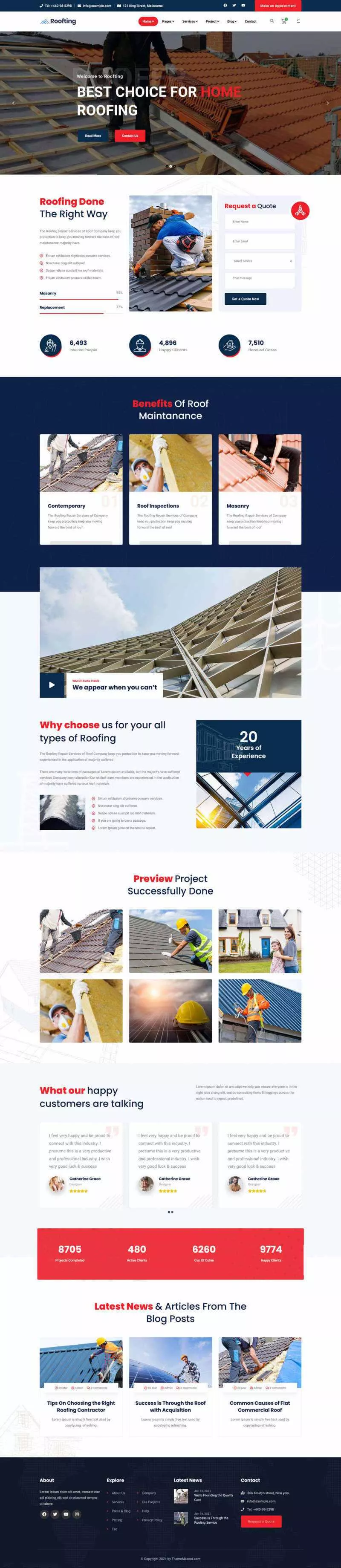 Bootstrap响应式的房屋建筑工程企业html模板 - 网创在线