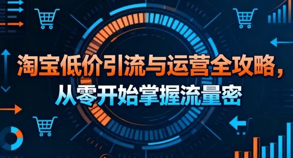 淘宝低价引流与运营全攻略，从零开始掌握流量密码 - 网创在线